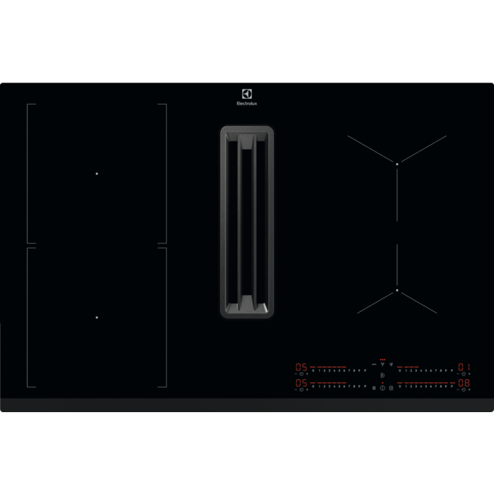 Electrolux 600 Bridge kuhalna plošča z integrirano napo 80 cm