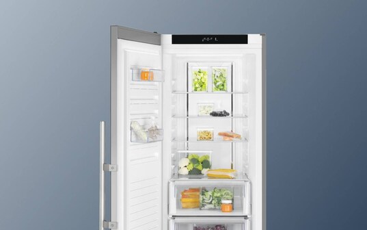 Open Electrolux freestanding freezer